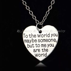 Women's silver color mother necklace